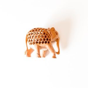[Host Pick🎉🎈🎊] Handmade Magnificent Elephant Wood Statuette (India)